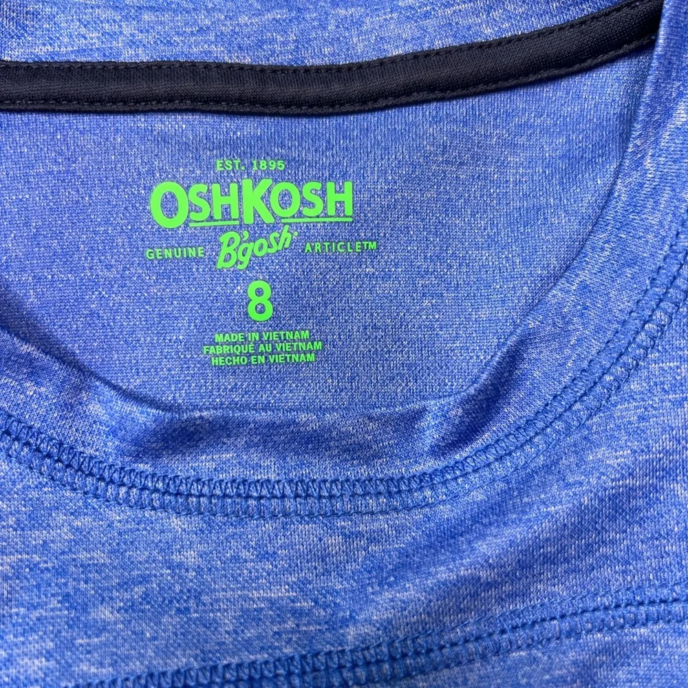 OshKosh B’gosh Soccer Activewear Graphic Tee Blue Size 8